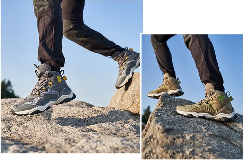 4d Buty Trekkingowe - Jasny khaki