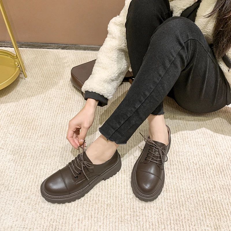 Aaren Damskie Buty Typu Oxford - Brązowy