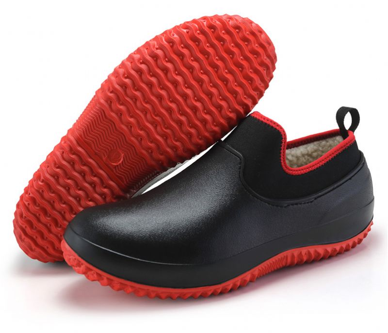 Adonay Męskie Clog - Czarny z futrem