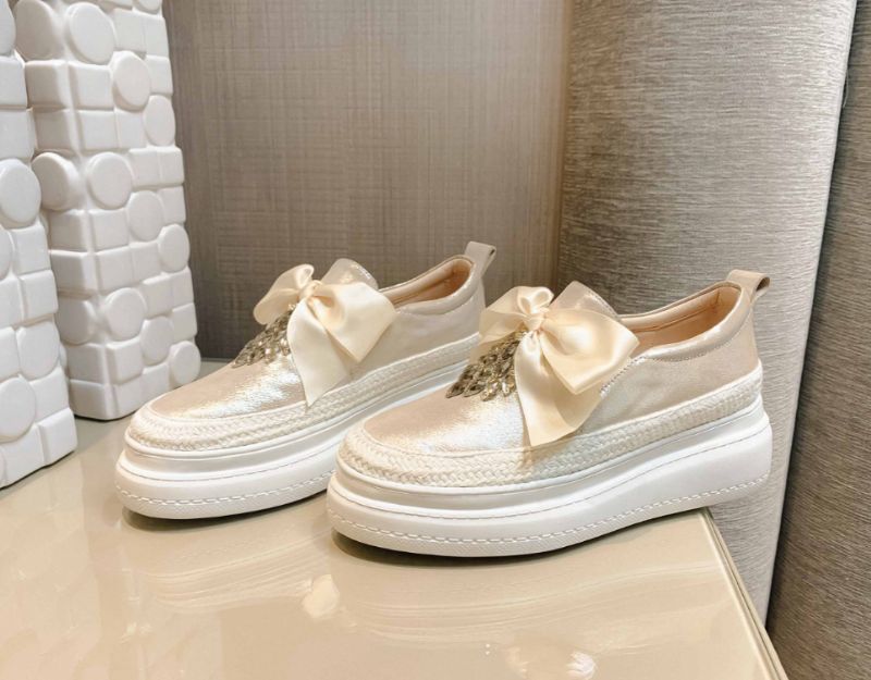 Adoura Damskie Buty Na Platformie - Morelowy