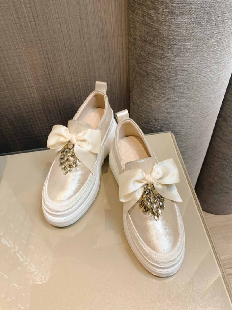 Adoura Damskie Buty Na Platformie - Morelowy