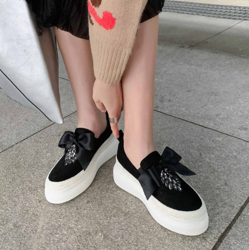 Adoura Damskie Buty Na Platformie - Morelowy