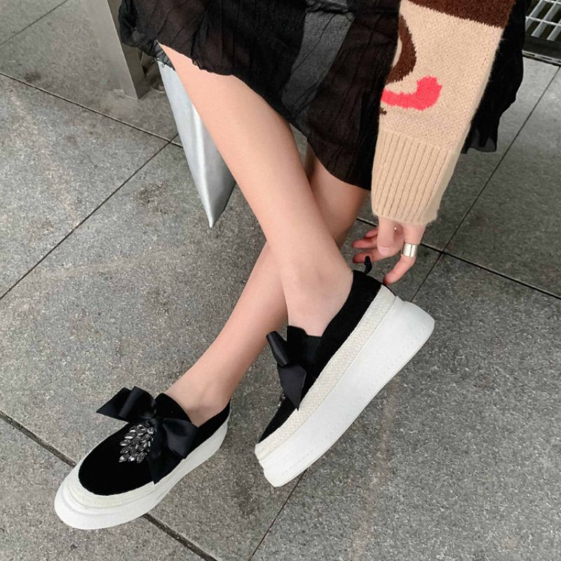 Adoura Damskie Buty Na Platformie - Morelowy