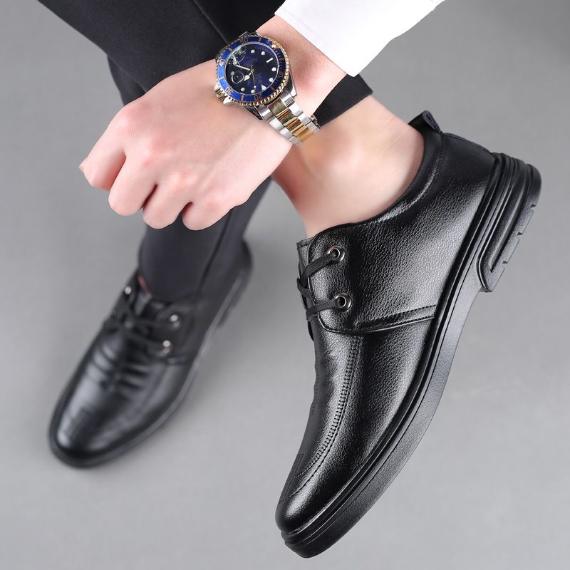 Adriano Męskie Mokasyny Eleganckie Buty - Czarny