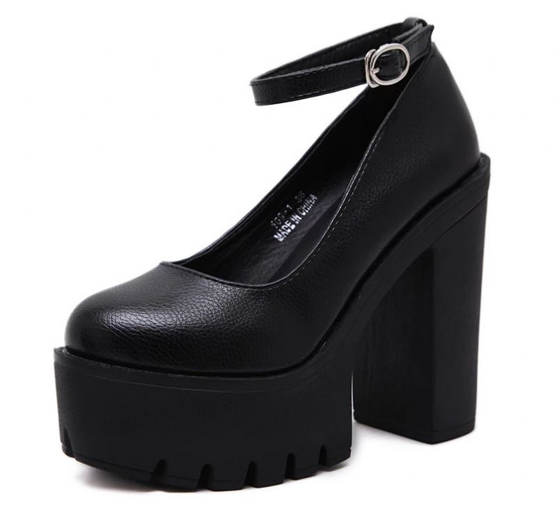 Aitana Damskie Buty Na Platformie - Czarny