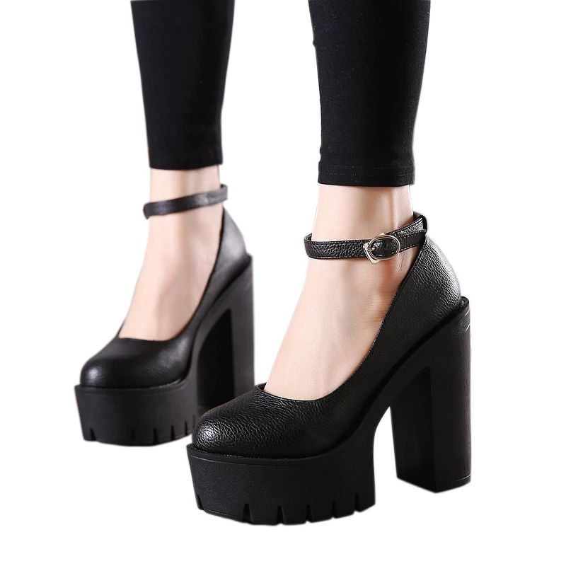 Aitana Damskie Buty Na Platformie - Czarny