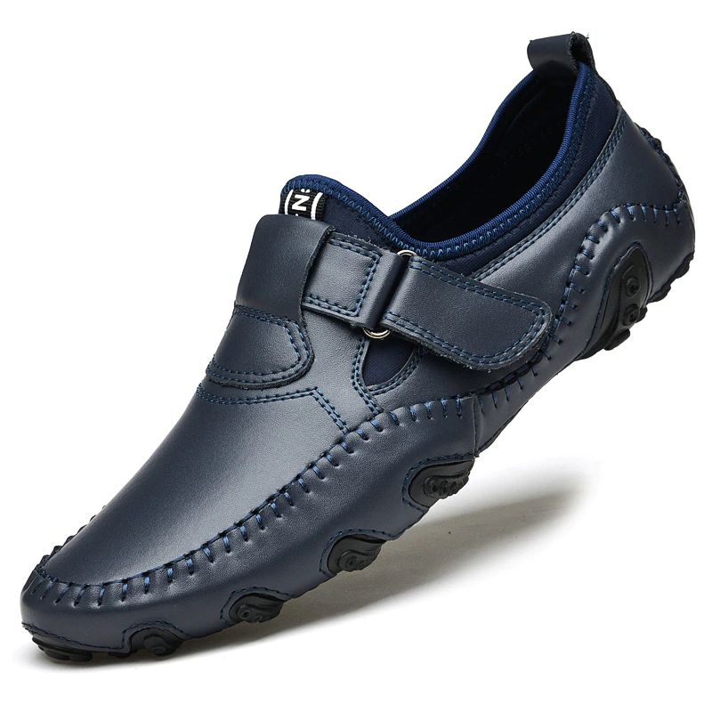 Akon Męskie Loafers Buty Codzienne - Niebieski