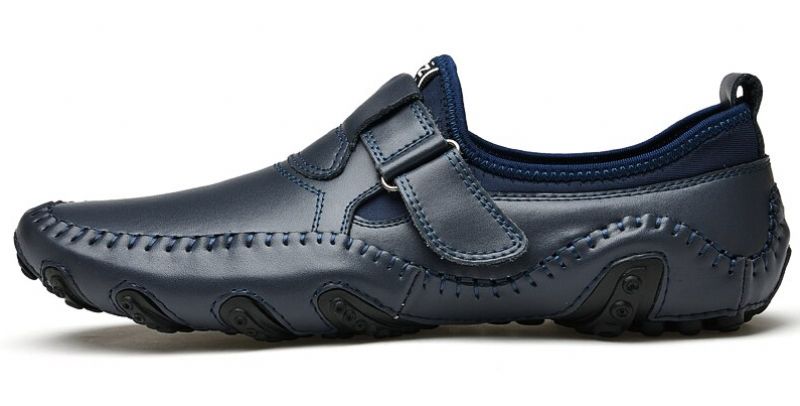 Akon Męskie Loafers Buty Codzienne - Niebieski