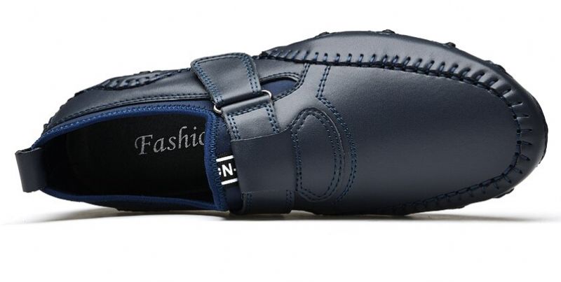 Akon Męskie Loafers Buty Codzienne - Niebieski