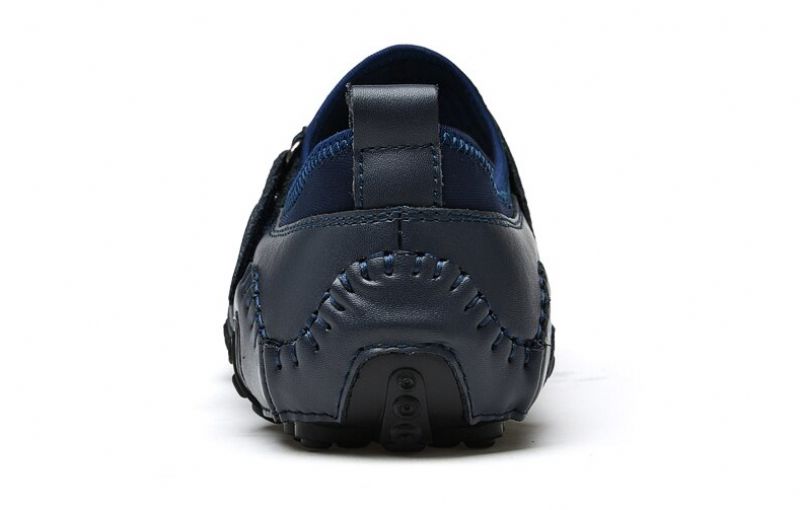 Akon Męskie Loafers Buty Codzienne - Niebieski