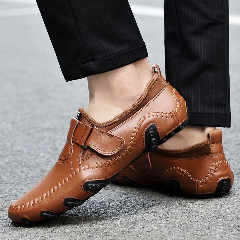 Akon Męskie Loafers Buty Codzienne - Niebieski