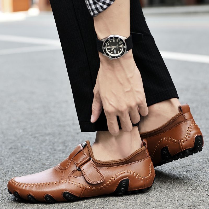 Akon Męskie Loafers Buty Codzienne - Niebieski