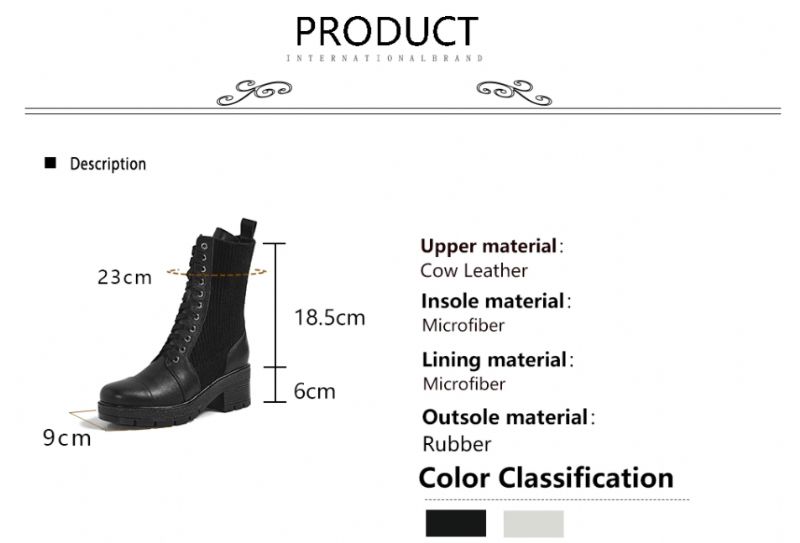 Alana Boots Mid Calf - Biały