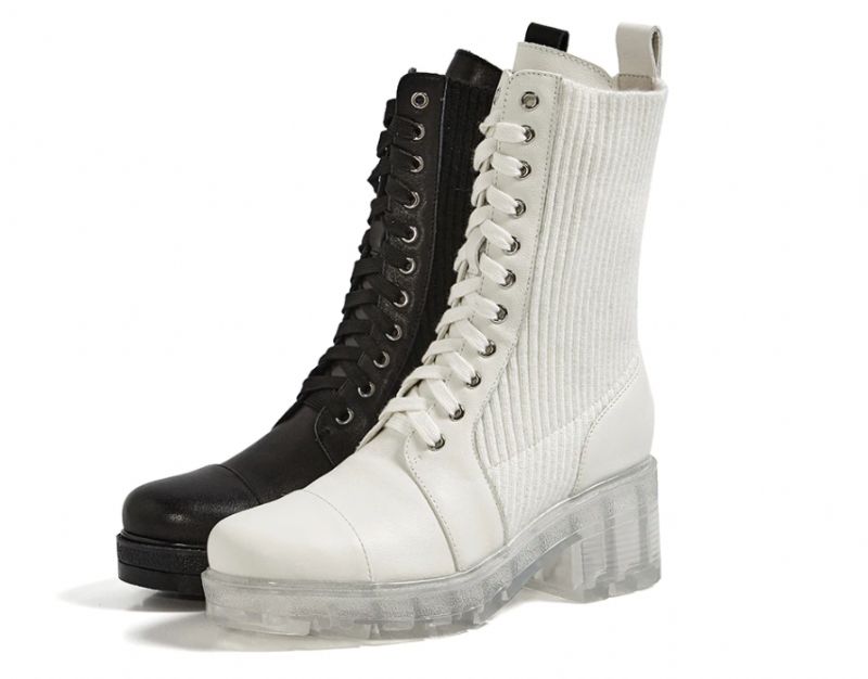 Alana Boots Mid Calf - Biały