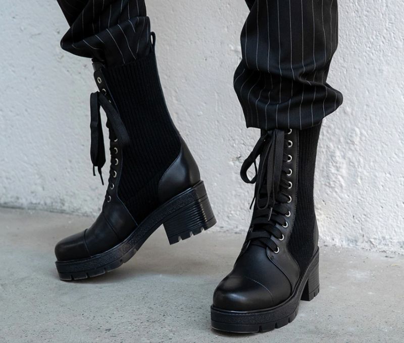 Alana Boots Mid Calf - Biały