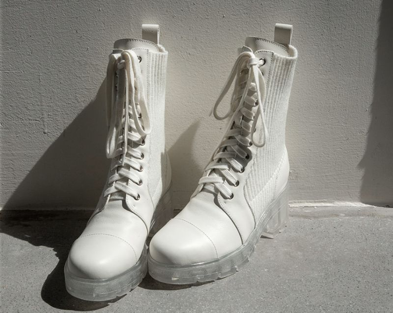 Alana Boots Mid Calf - Biały