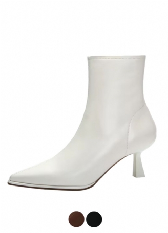 Alba Damskie Skórzane Buty Do Kostki