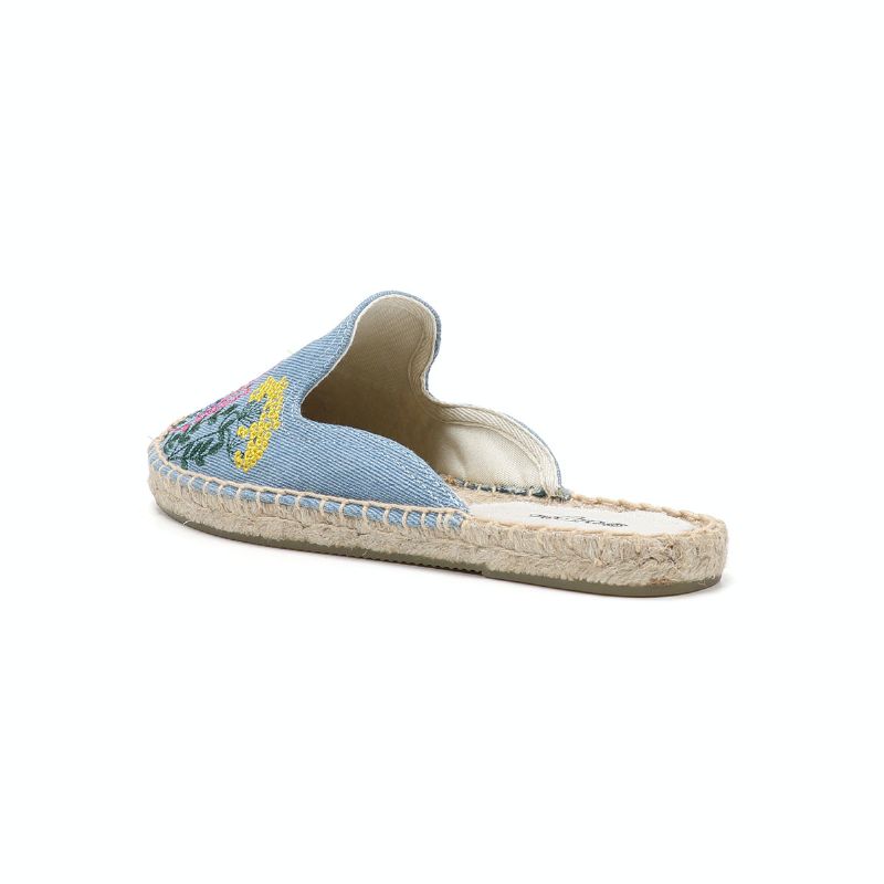 Albani Damskie Wsuwane Espadryle Chodaki - Niebieski