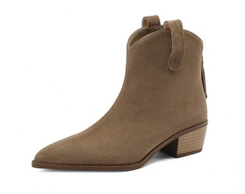 Albania Damskie Buty Kowbojskie - Brązowy