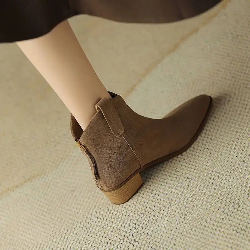 Albania Damskie Buty Kowbojskie - Brązowy