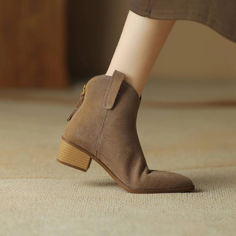 Albania Damskie Buty Kowbojskie - Brązowy