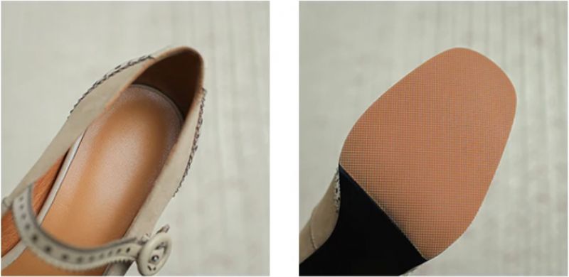 Albany Damskie Buty Brogues Pompy - Morelowy