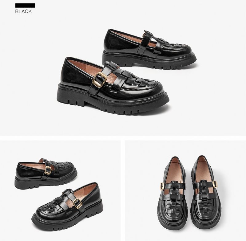 Albany Damskie Buty Na Platformie - Czarny