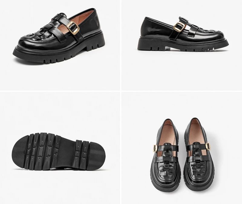 Albany Damskie Buty Na Platformie - Czarny