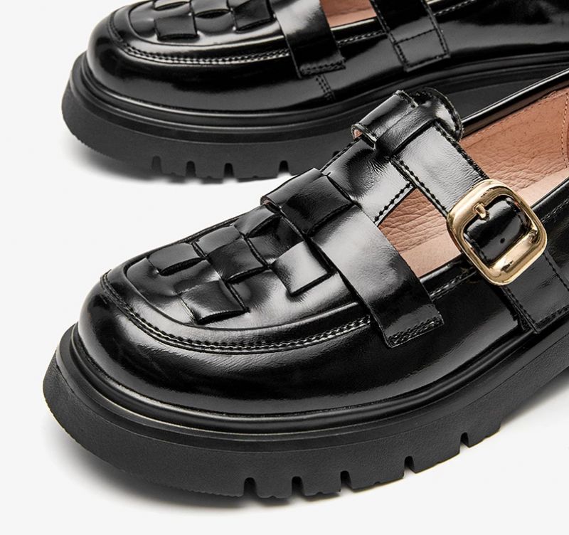 Albany Damskie Buty Na Platformie - Czarny