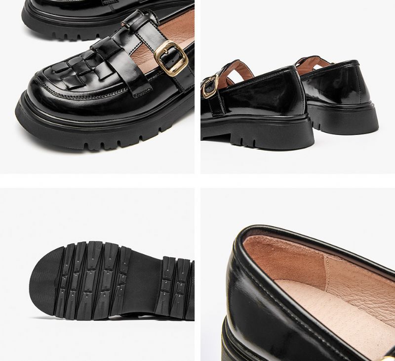 Albany Damskie Buty Na Platformie - Czarny