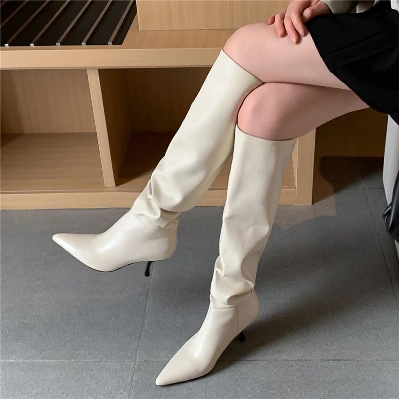 Alberty Damskie Buty - Czarny Bez futra