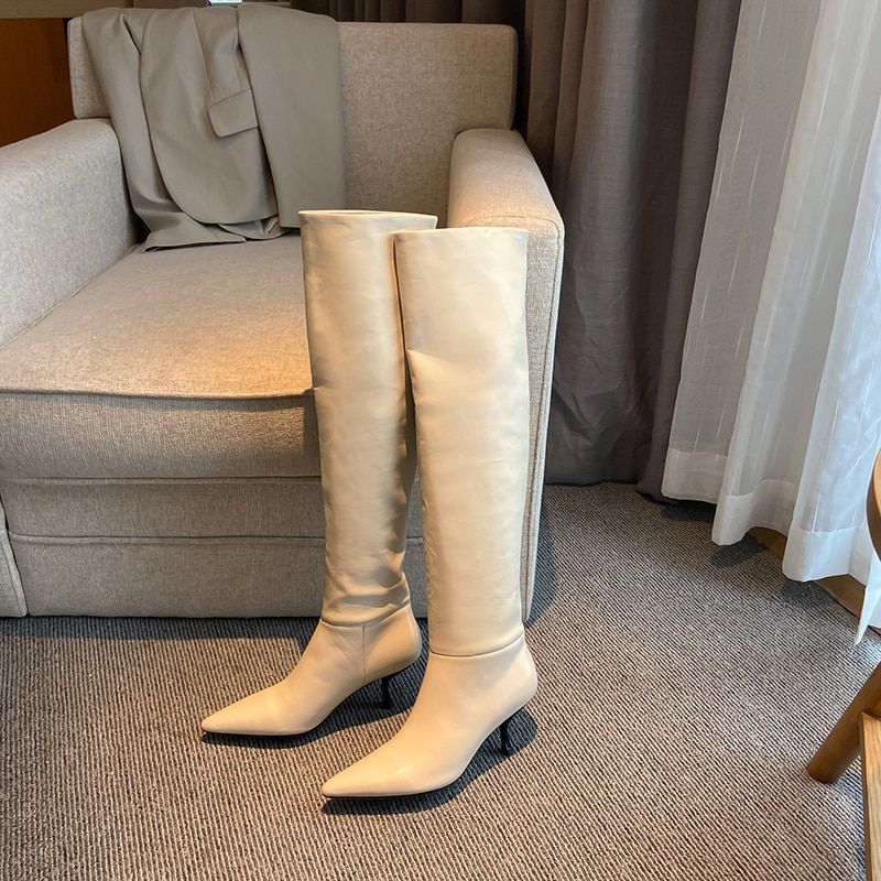Alberty Damskie Buty - Czarny Bez futra
