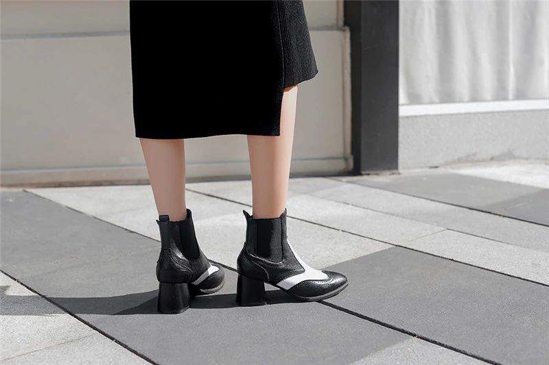 Alda Damskie Krótkie Ciepłe Zimowe Buty - Brązowy