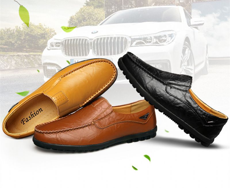 Alei Męskie Mokasyny Eleganckie Buty - Pomarańczowy