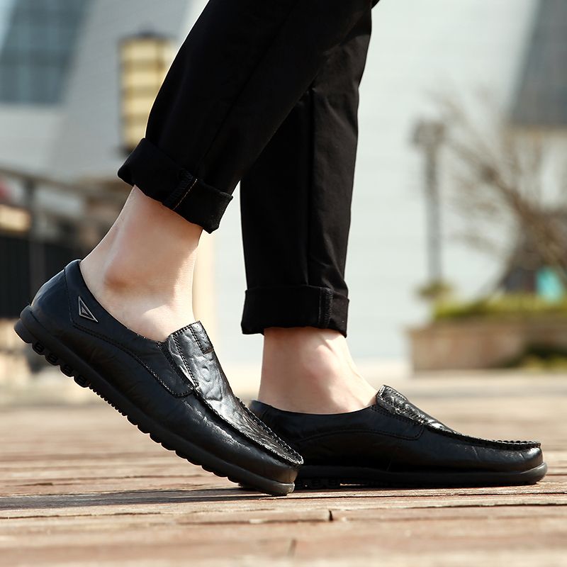 Alei Męskie Mokasyny Eleganckie Buty - Pomarańczowy