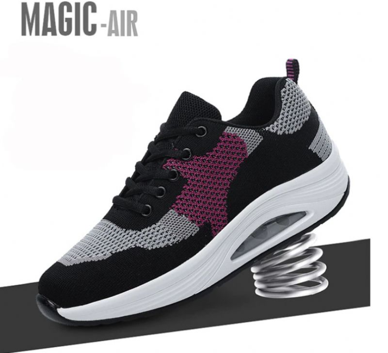 Aleja Damskie Buty Platformowe Do Chodzenia Na Platformie - Czarny