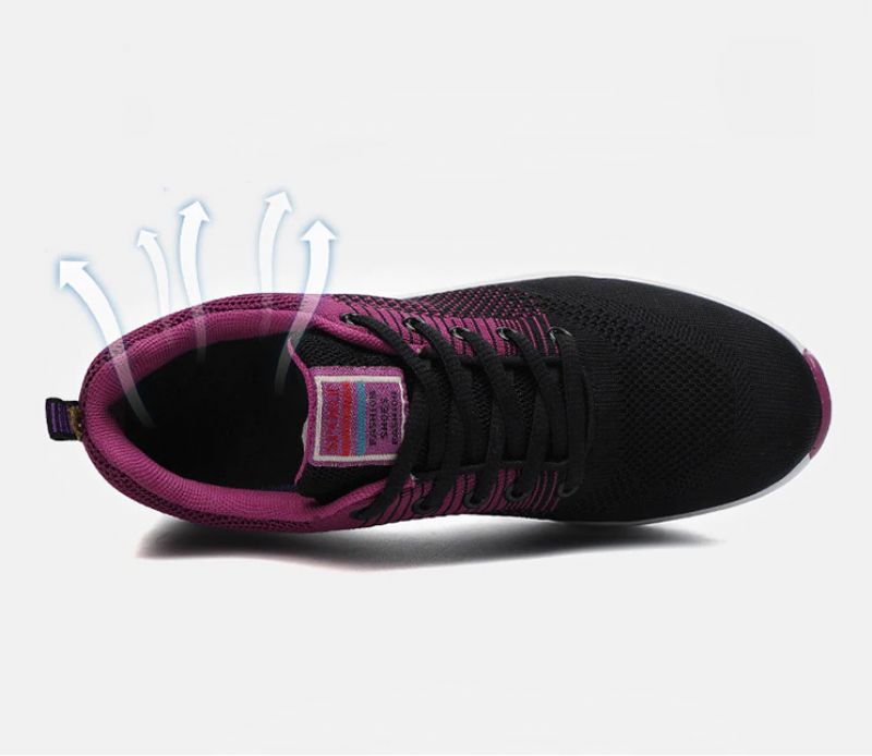 Aleja Damskie Buty Platformowe Do Chodzenia Na Platformie - Czarny