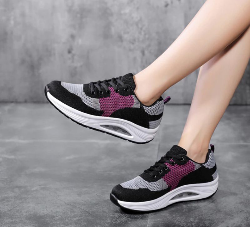 Aleja Damskie Buty Platformowe Do Chodzenia Na Platformie - Czarny