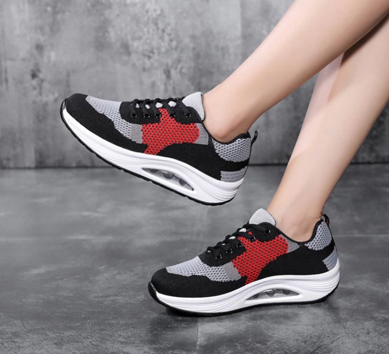 Aleja Damskie Buty Platformowe Do Chodzenia Na Platformie - Czarny