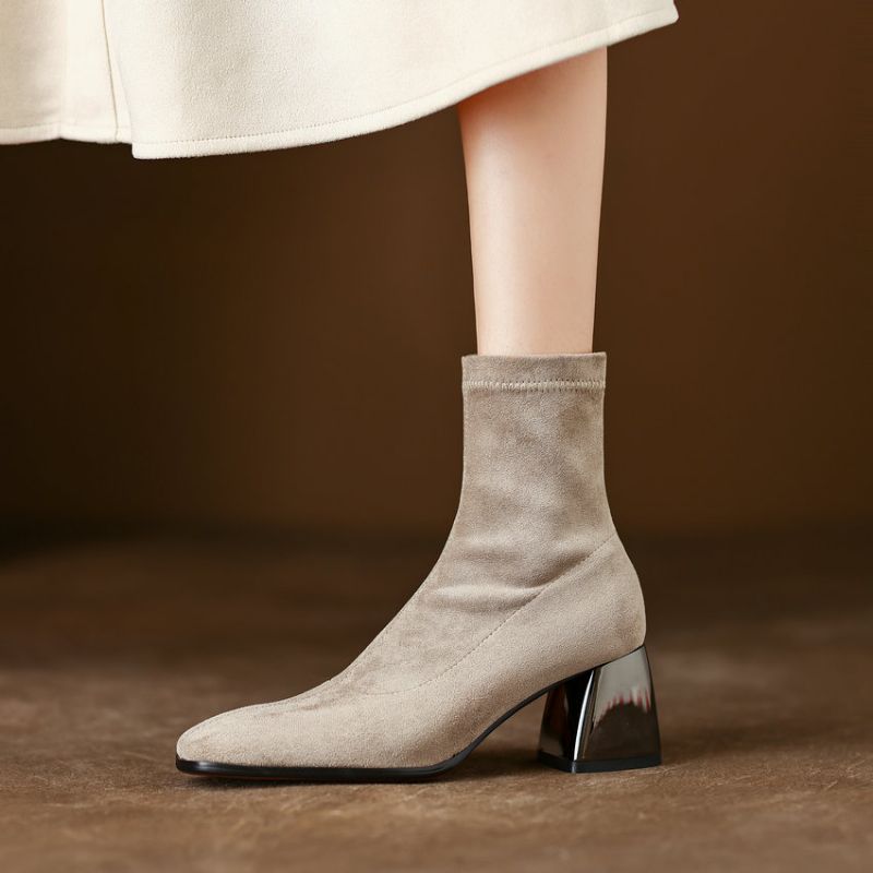 Aleja Damskie Eleganckie Buty Do Kostki - Czarny