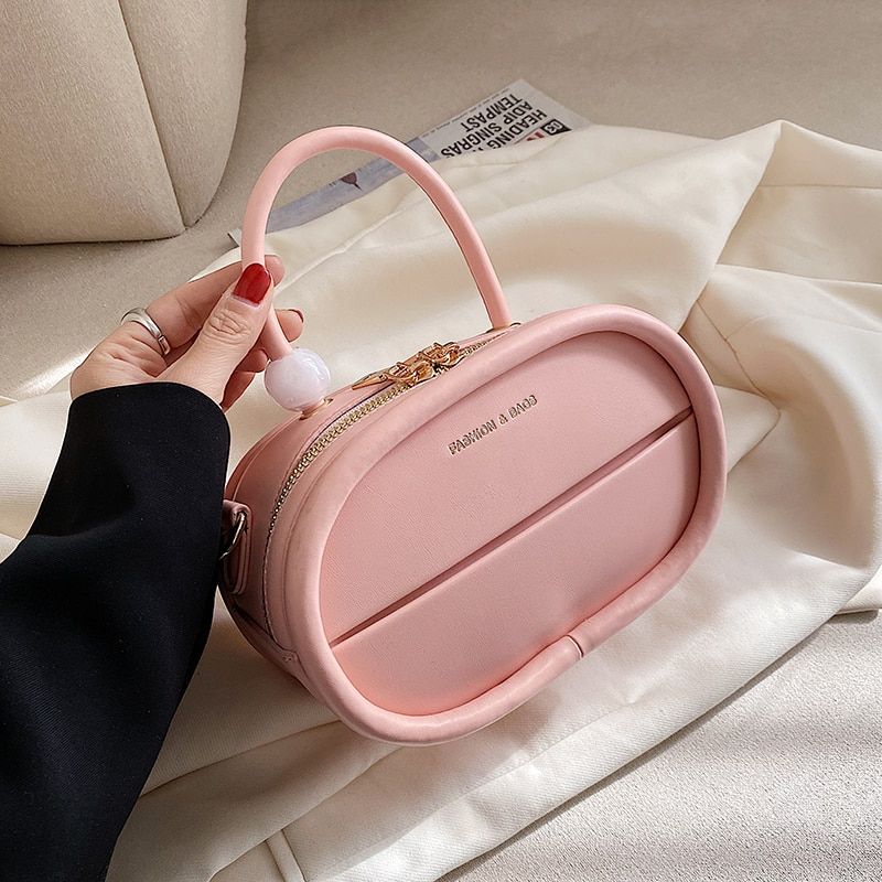 Alejo Damska Mała Torebka Crossbody Ze Skóry Sztucznej - Beżowy
