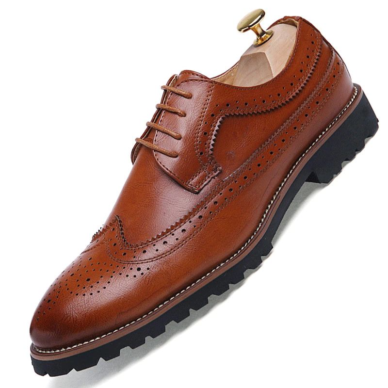 Alemar Męskie Mokasyny Eleganckie Buty - Brązowy