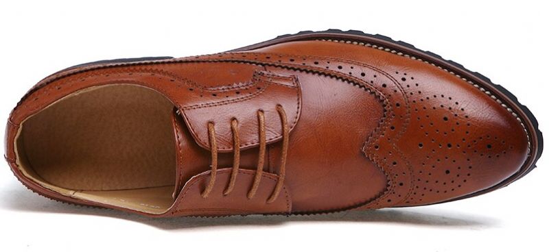 Alemar Męskie Mokasyny Eleganckie Buty - Brązowy