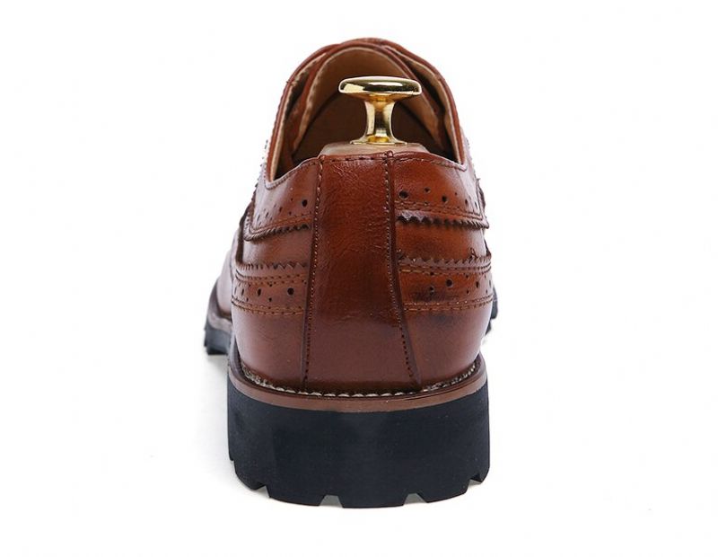 Alemar Męskie Mokasyny Eleganckie Buty - Brązowy