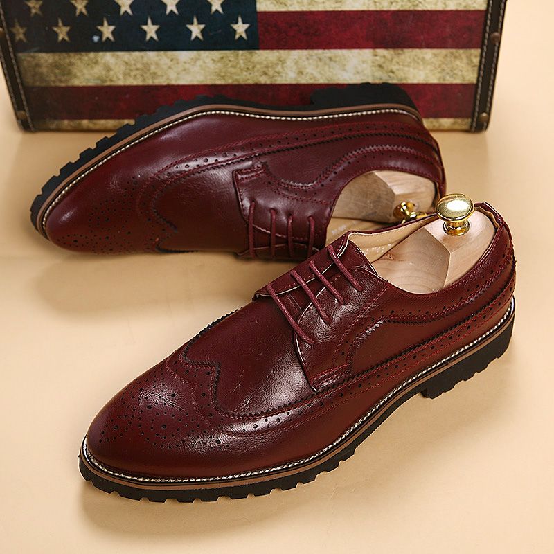 Alemar Męskie Mokasyny Eleganckie Buty - Brązowy