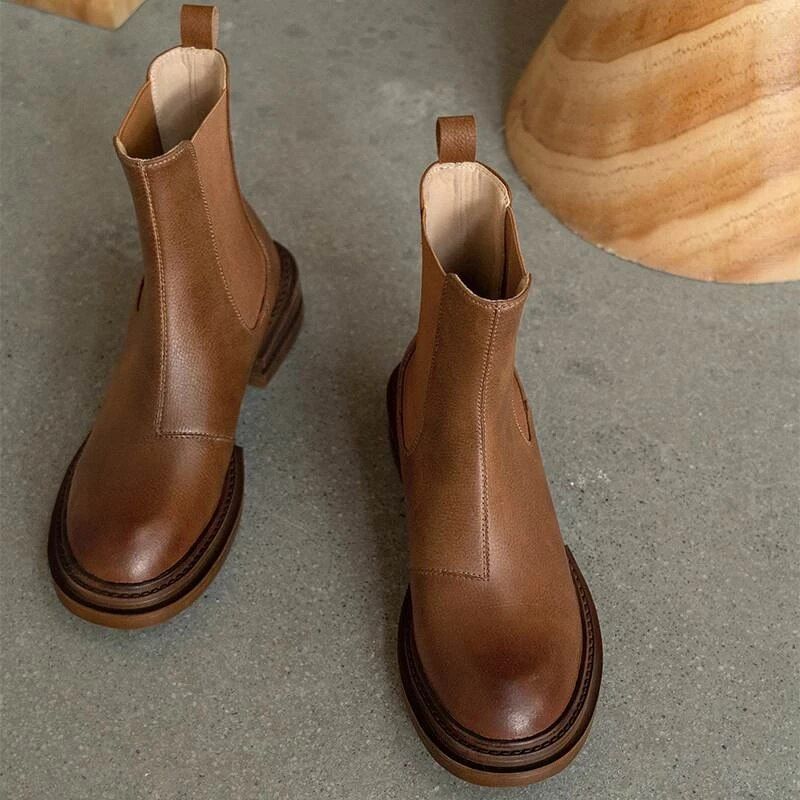 Alexa Damskie Buty Kowbojskie - Brązowy