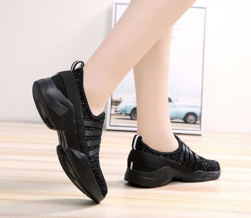 Alina Damskie Buty Wsuwane - Czarny