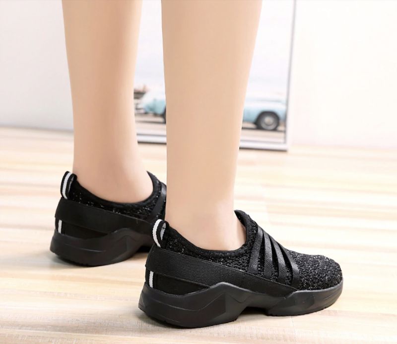 Alina Damskie Buty Wsuwane - Czarny