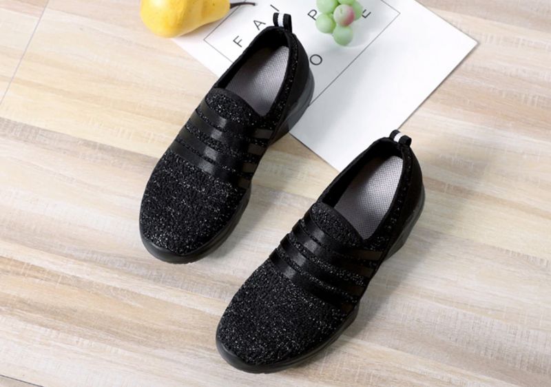 Alina Damskie Buty Wsuwane - Czarny