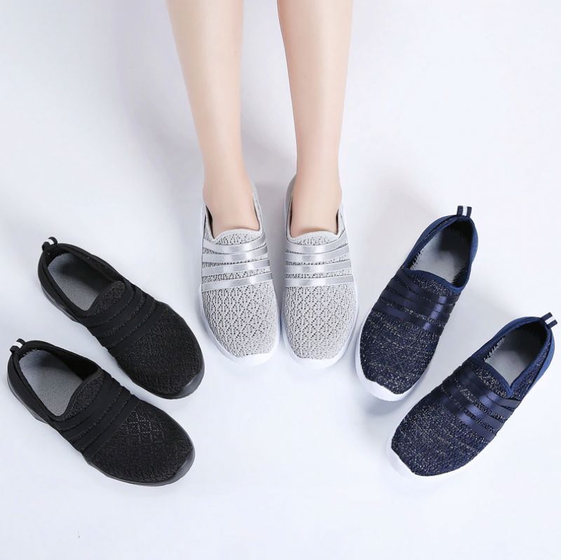 Alina Damskie Buty Wsuwane - Czarny